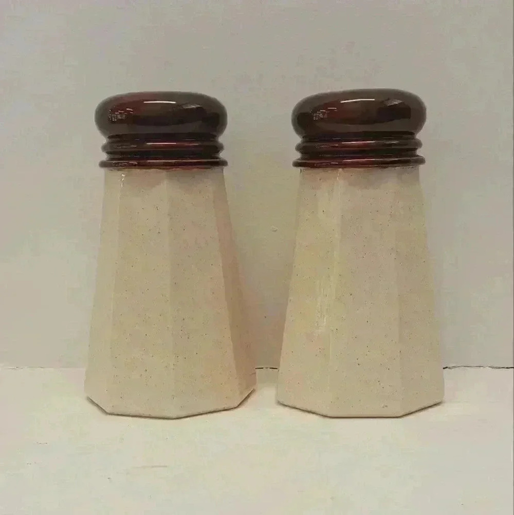 Vintage Retro Ceramic Salt & Pepper Shakers Collectible 7"